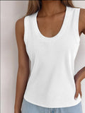 Solid Scoop Neck Tank