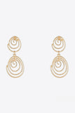 18K Gold-Plated Alloy Spiral Earrings
