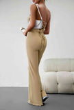 Strapless Lace-Up Jumpsuit