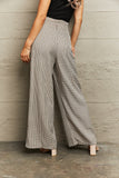 Plaid Wide Leg Pants