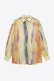 Tie-Dye Long Sleeve Shirt and Tied Skirt Set