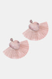 Heart Shape Fringed Dangle Earrings