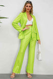 Striped Long Sleeve Top and Pants Set